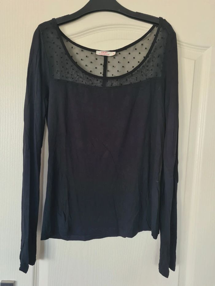 T-shirt manches longues plumetis DDP