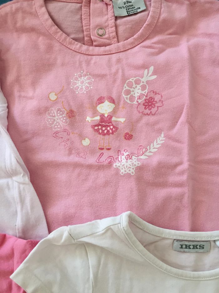 lot 5 tee shirts manche courte 2 ans - photo numéro 5