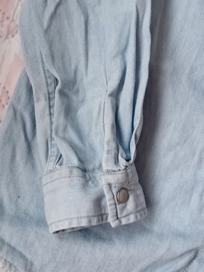 Chemise en jean léger bleu garçon 9/10 ans LC waikiki - photo numéro 7