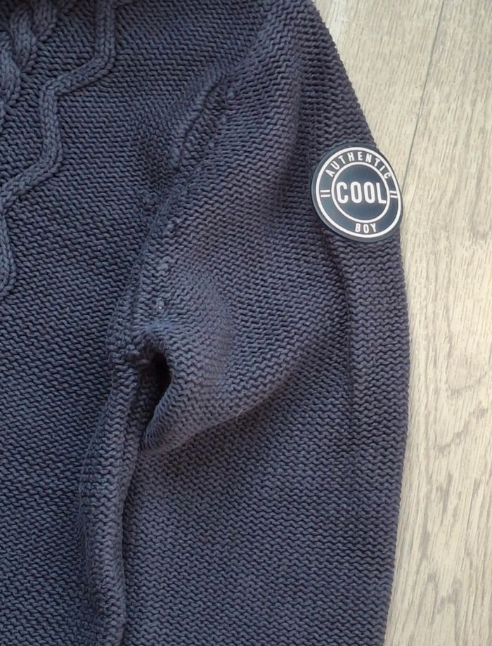 Pull marine avec torsades. La fabrique des garçons - photo numéro 6