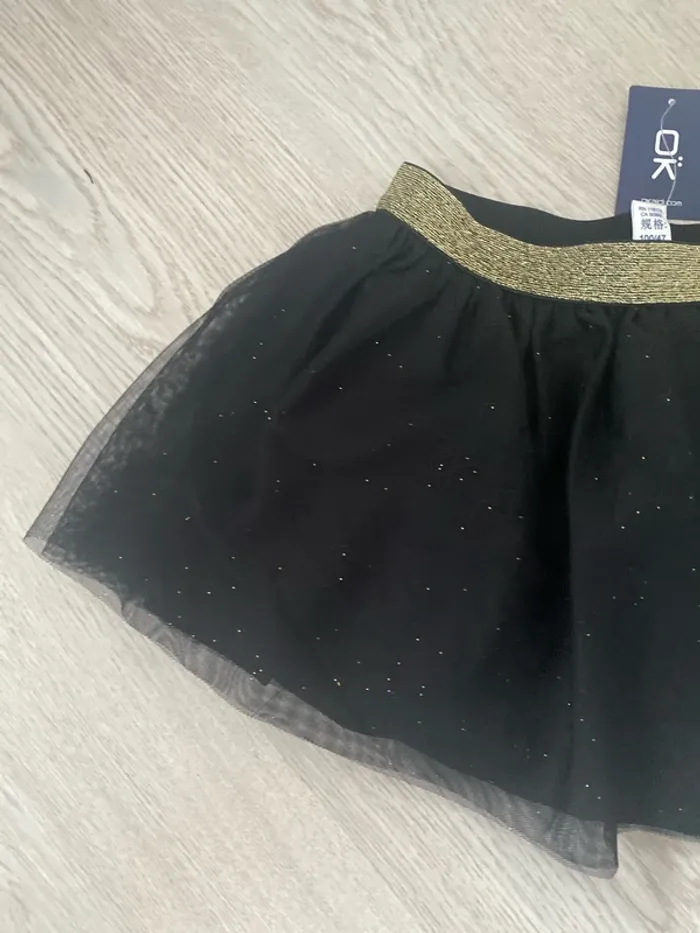 Jupe Okaidi pour fête et cérémonie noir 3 ans Neuve - photo numéro 3