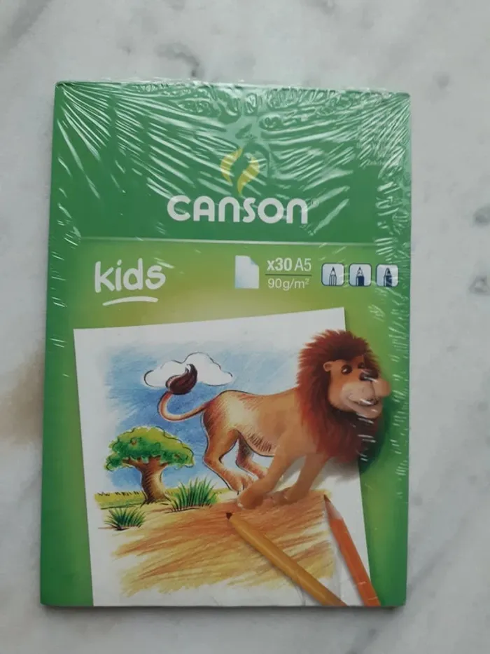 Neuf 1 bloc canson A5 30 feuilles sous blister