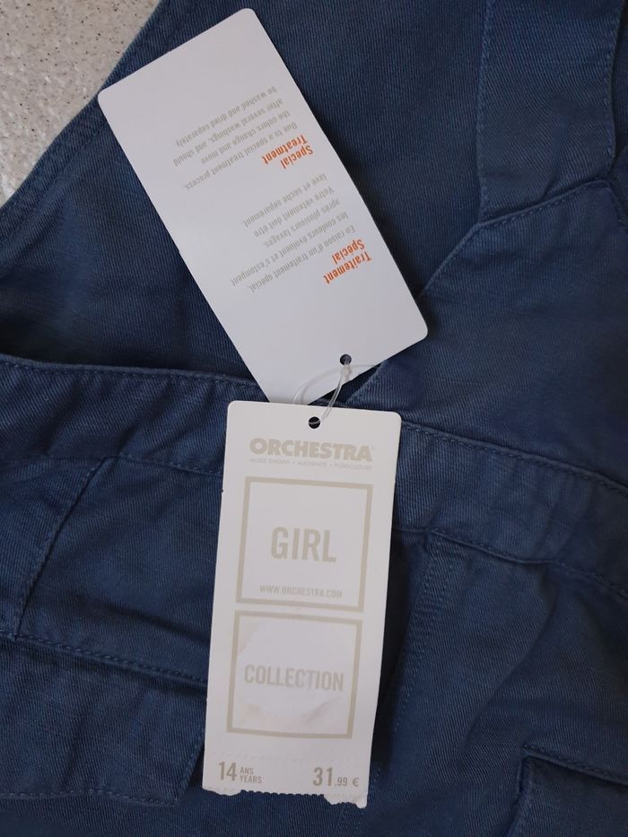Salopette short bleue - photo numéro 4