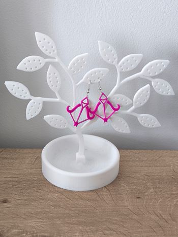 Boucles d'oreilles impression 3D 