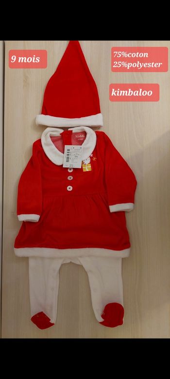 Pyjama de Noël fille 9 mois 