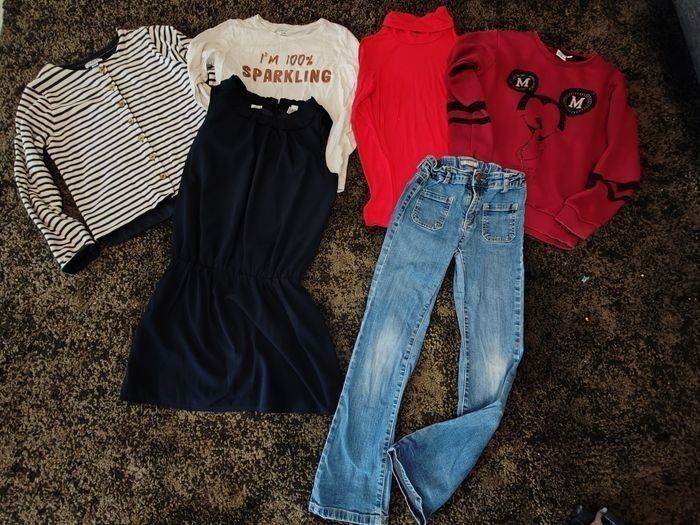 Gros lot vêtements fille 10 ans automne hiver - photo numéro 2