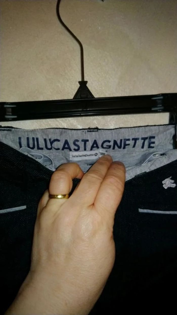 Joli pantalon habillé coupe droite Lulu Castagnette taille 18 mois - photo numéro 11