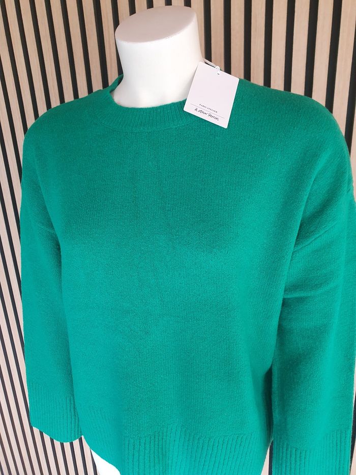 Magnifique pull d'hiver vert Paris Atelier 🍀 - photo numéro 2
