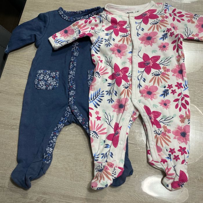 Lot de 2 pyjamas - 1 mois