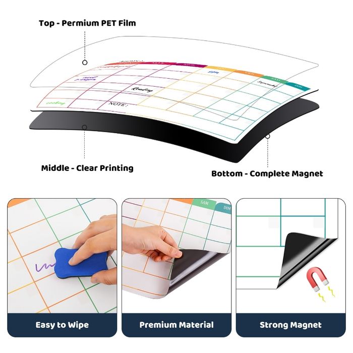Lot de calendrier magnétique et accessoires - photo numéro 4