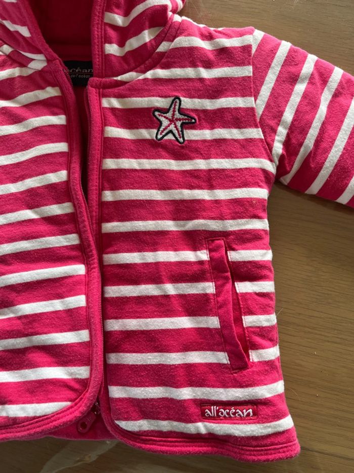 Gilets / veste épaisse bébé fille 6 mois - photo numéro 2