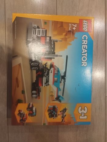 Lego Creator 3in1 Camion remorque avec son hélicoptère