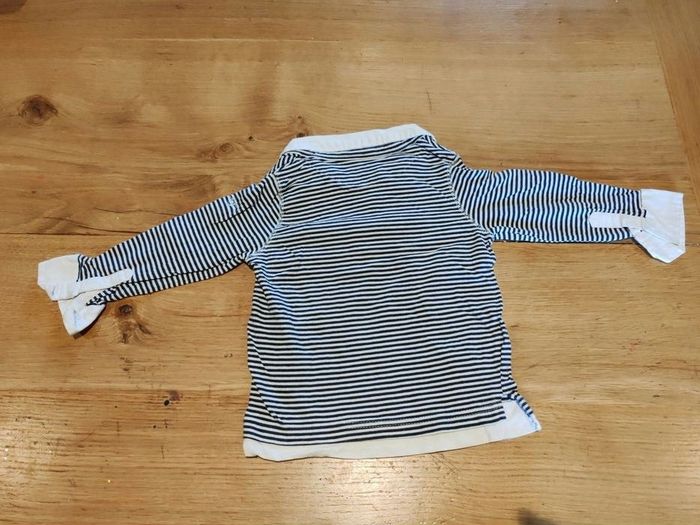 T shirt manches longues avec chemise - photo numéro 3