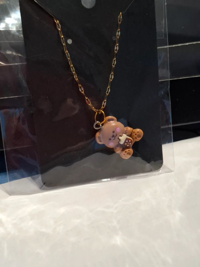 Magnifique collier femme nounours neuf - photo numéro 3