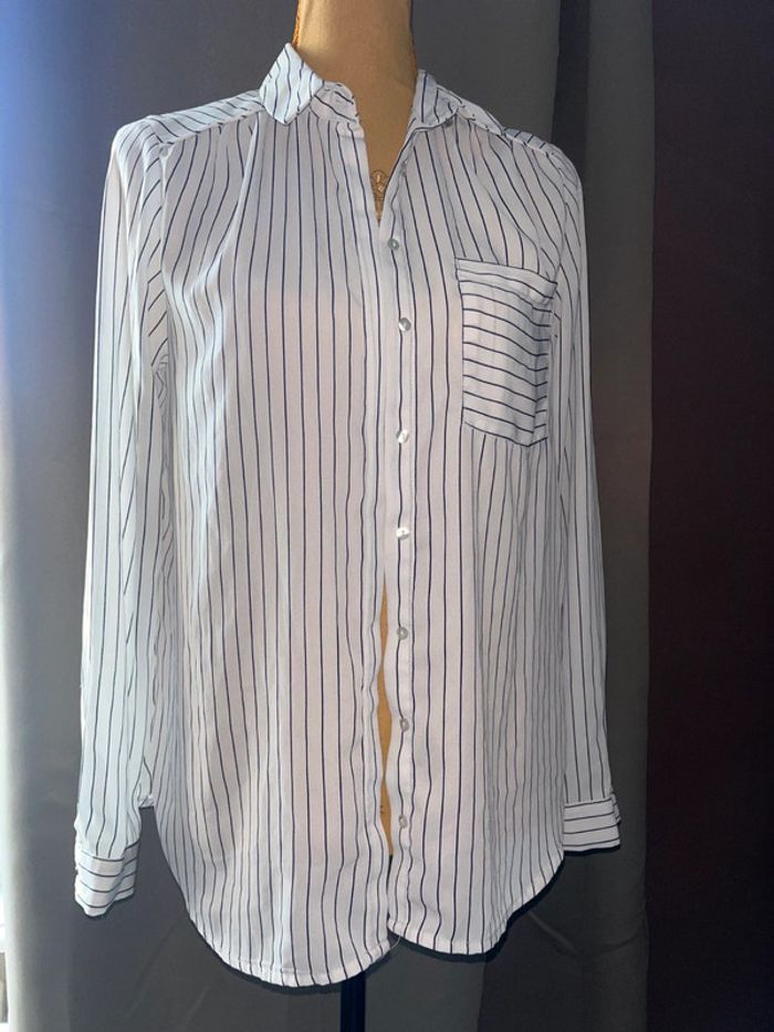 Chemise fluide rayé kiabi taille M