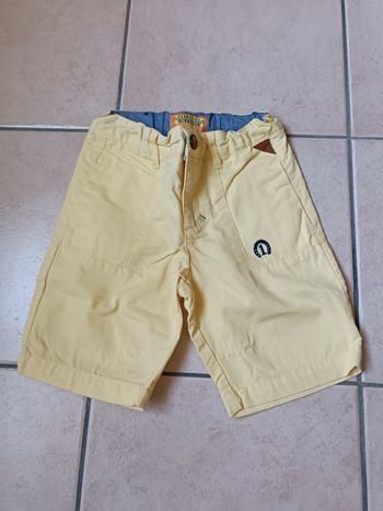 Short jaune Sergent major 4 ans