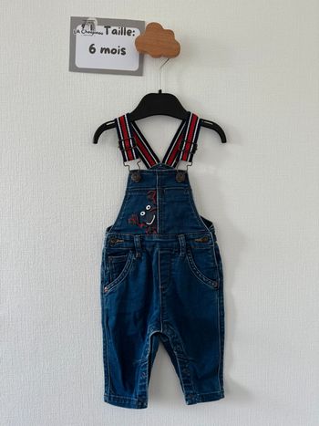 Salopette en jean - taille 6 mois 🌼