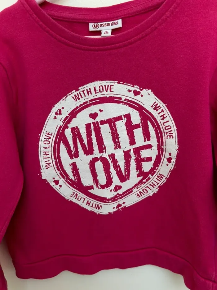 Sweat fille 6 ans u essentiel - photo numéro 3