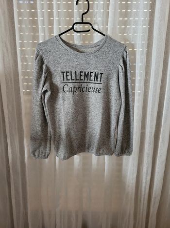 Pull "tellement capricieuse " 14 ans