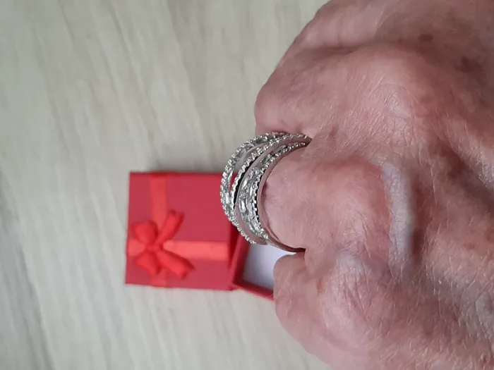 Large Bague avec strass en cristal, style Bohème,  taille 60 - photo numéro 6