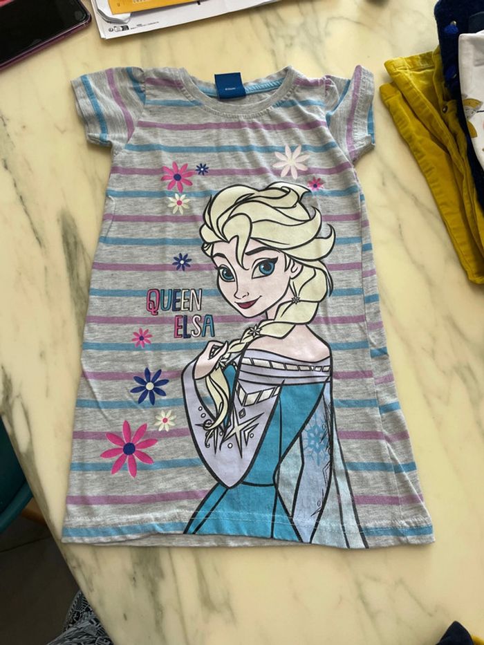 Chemise de nuit reine des neiges 4 ans