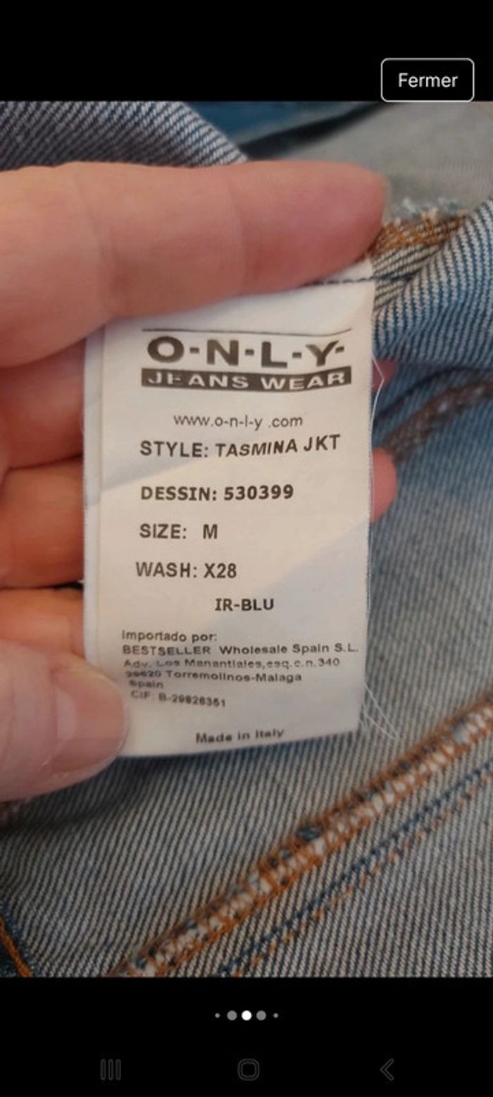 Veste en Jeans Only taille étiquette M - photo numéro 13