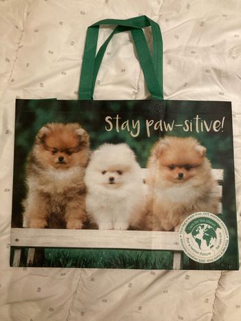 Tote bag bébés spitz pom