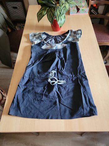 Tunique blouse sans manches longues/ robe courte