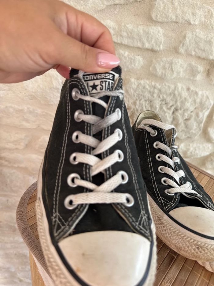 Basket en toile noir Converse Pointure 40 - 10 € - photo numéro 2