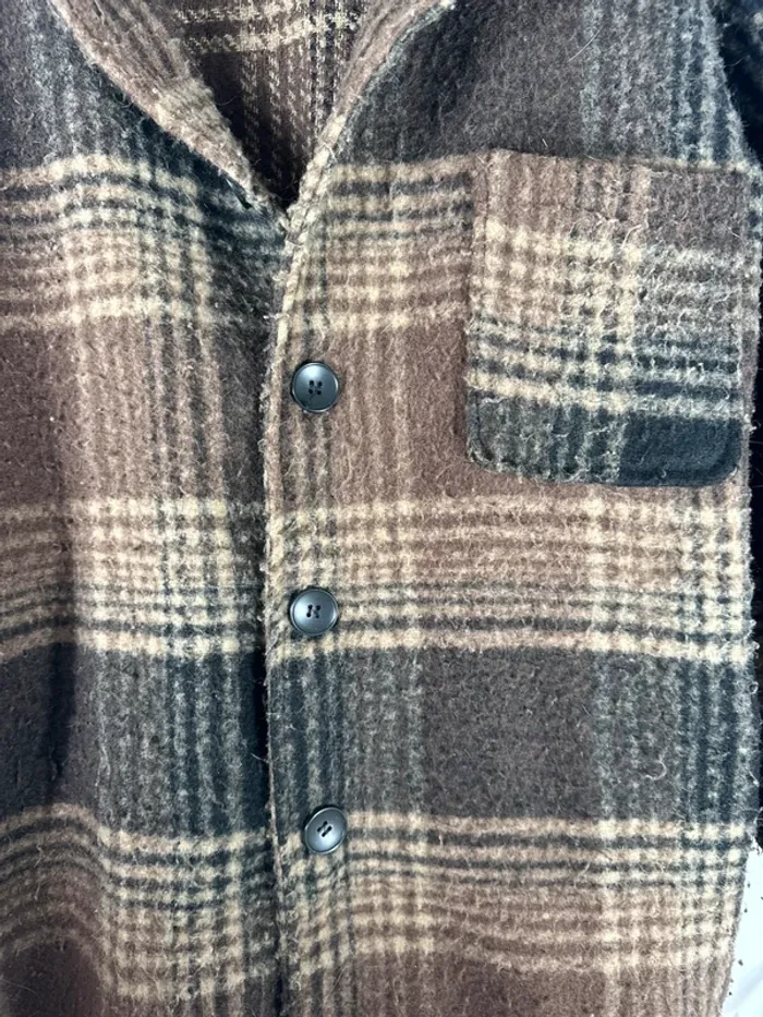 Veste semi-longue à carreaux YesStyle - Style plaid tendance & cosy ! - photo numéro 3