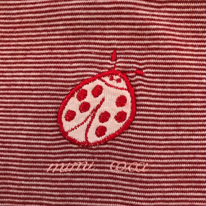 Tee-shirt à Bretelles à Rayures Bordeaux et Blanc - photo numéro 2