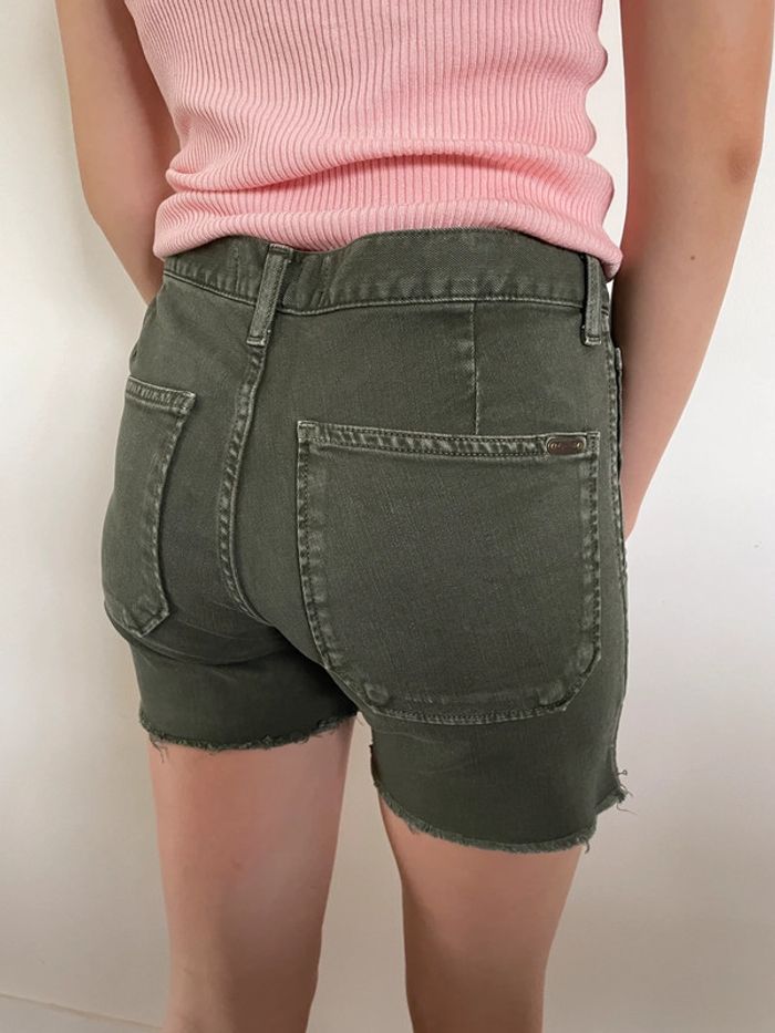 Superbe short été jean vert kaki - photo numéro 4