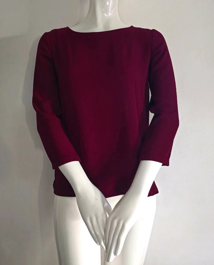 Blouse bordeaux taille 34 👕