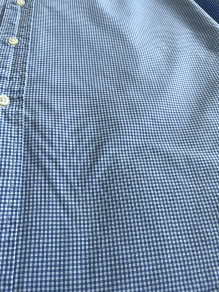 Chemise Ralph Lauren Carreaux Bleu & Blanc Homme T.XL – Classique et Intemporelle - photo numéro 4