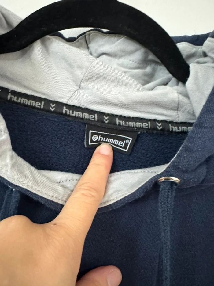 Sweat-shirt Hummel bleu avec logo brodé – Taille M - photo numéro 2