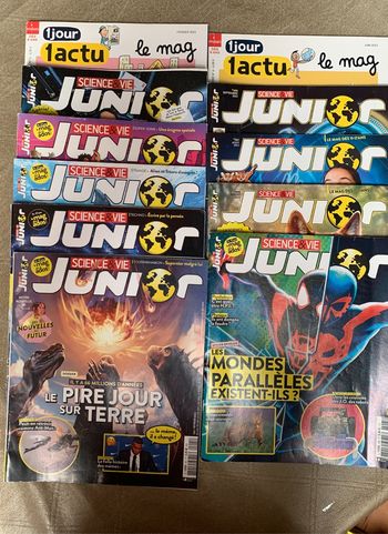 Lot de magazines Science & Vie Junior + 1jour1actu - Collection 2022/23