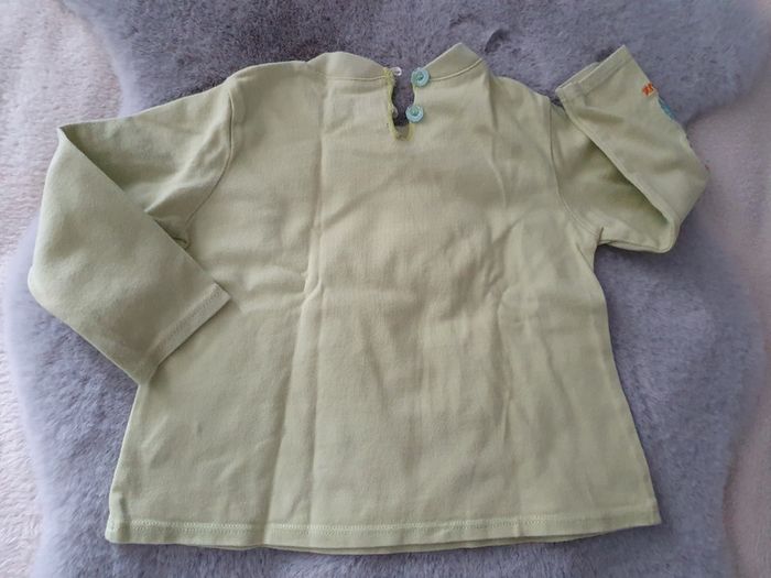 T.shirt manches longues vert clair Clayeux 2 ans - photo numéro 4