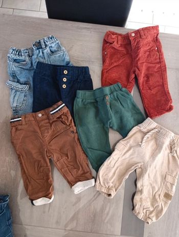 9 pantalons 6 mois