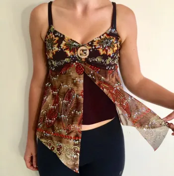 Débardeur à motifs brillants
