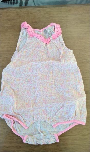 Body débardeur,  rose à petites fleurs  , Orchestra Baby  , 3M  60cm