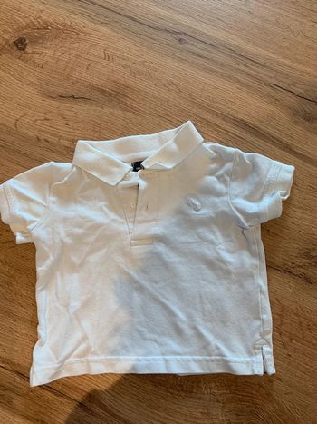 Polo blanc manches courtes bebe garçon 3 mois H&M