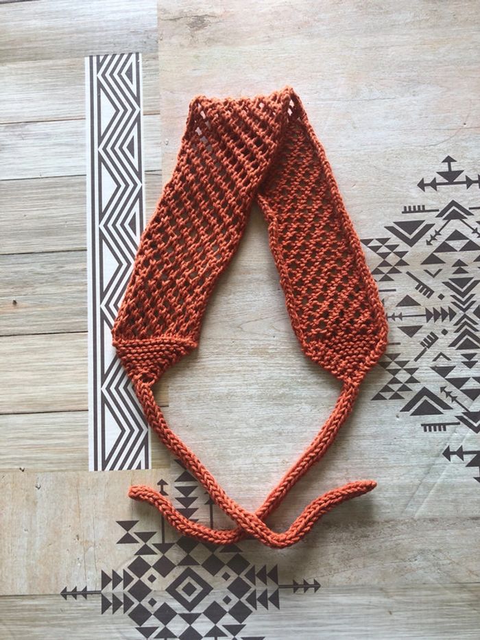 Headband bohème rouille 80cm