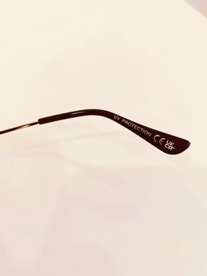 Lunette de soleil femme cats bordeaux et dorée verres dégradés UV protection catégorie 3 - photo numéro 6