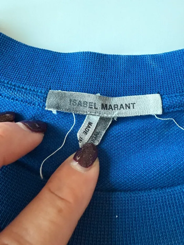 Sweat bleu et beige isabel Marant - photo numéro 3