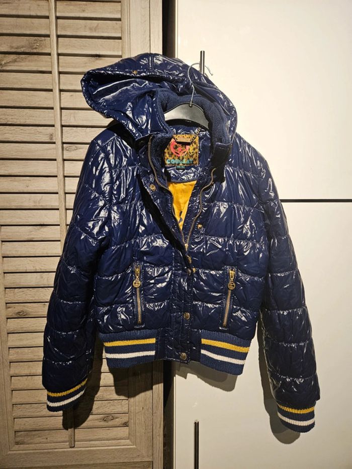 Manteau à capuche bleu foncé Coolcat 146/152