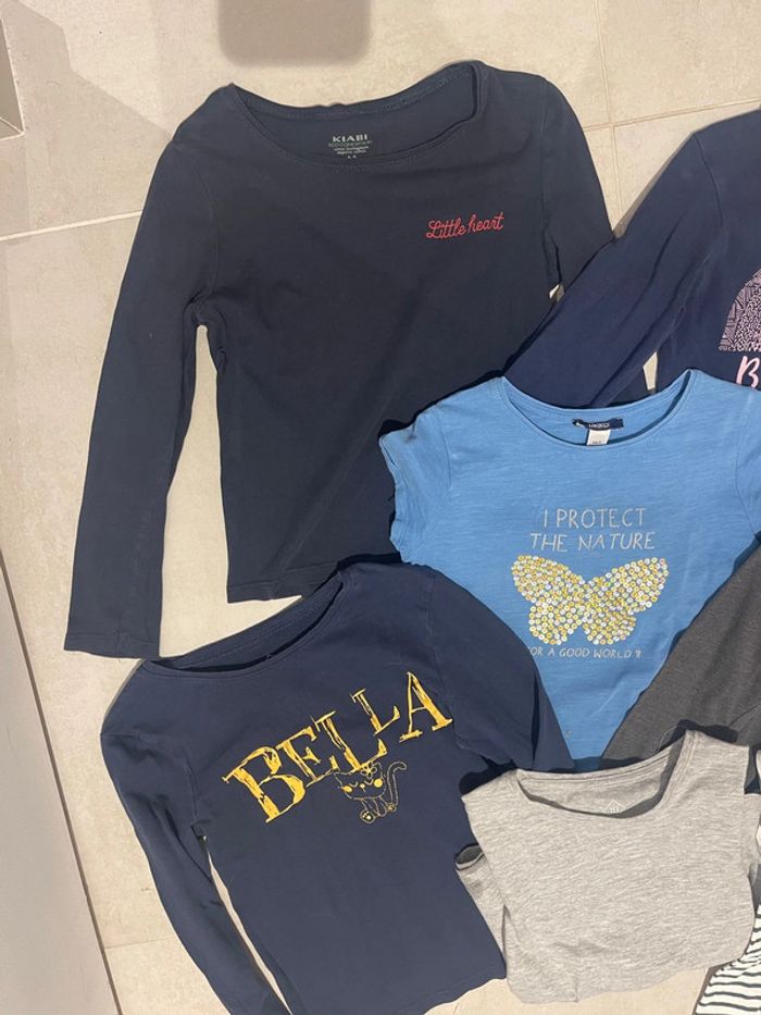Lot de 7 tee shirts 5 ans et 6 ans en tbe - photo numéro 2