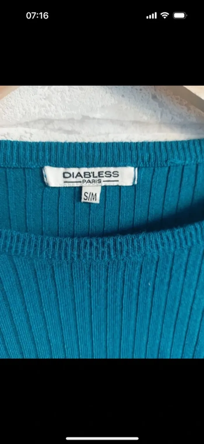 Pull fin Diabless taille  S / M - photo numéro 3