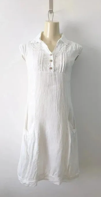 Robe d'été blanche en lin - New Collection - taille M