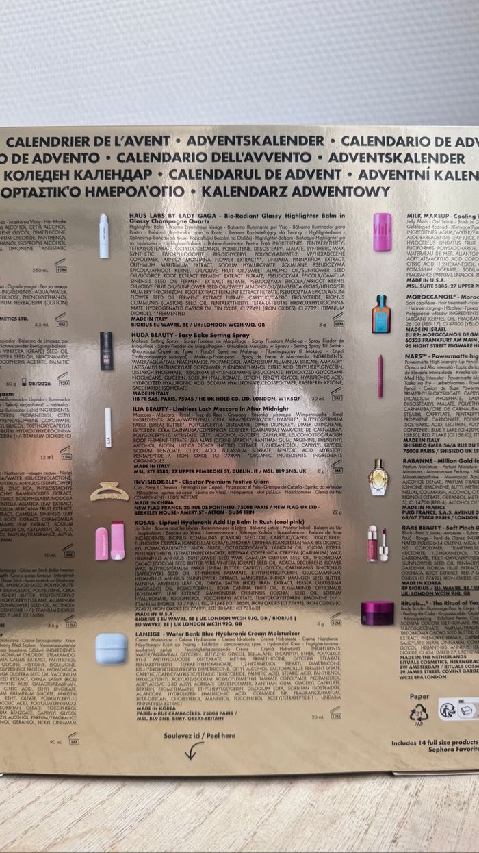Calendrier de l’avent Sephora Favorites - photo numéro 4