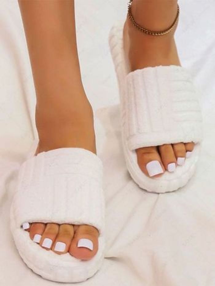 Claquette Blanche effet éponge Femme Taille 36 - photo numéro 2